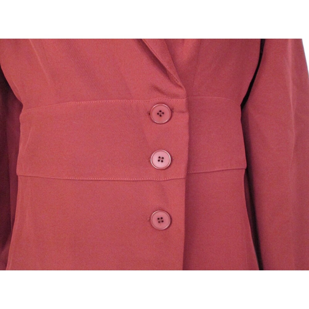 Commense Burgundy Buttoned Jacket - image 4